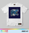 McLaud EPS Artwork AWK147, Blue Robot Dinosaur, Editable, Instant Download