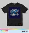 McLaud EPS Artwork AWK147, Blue Robot Dinosaur, Editable, Instant Download